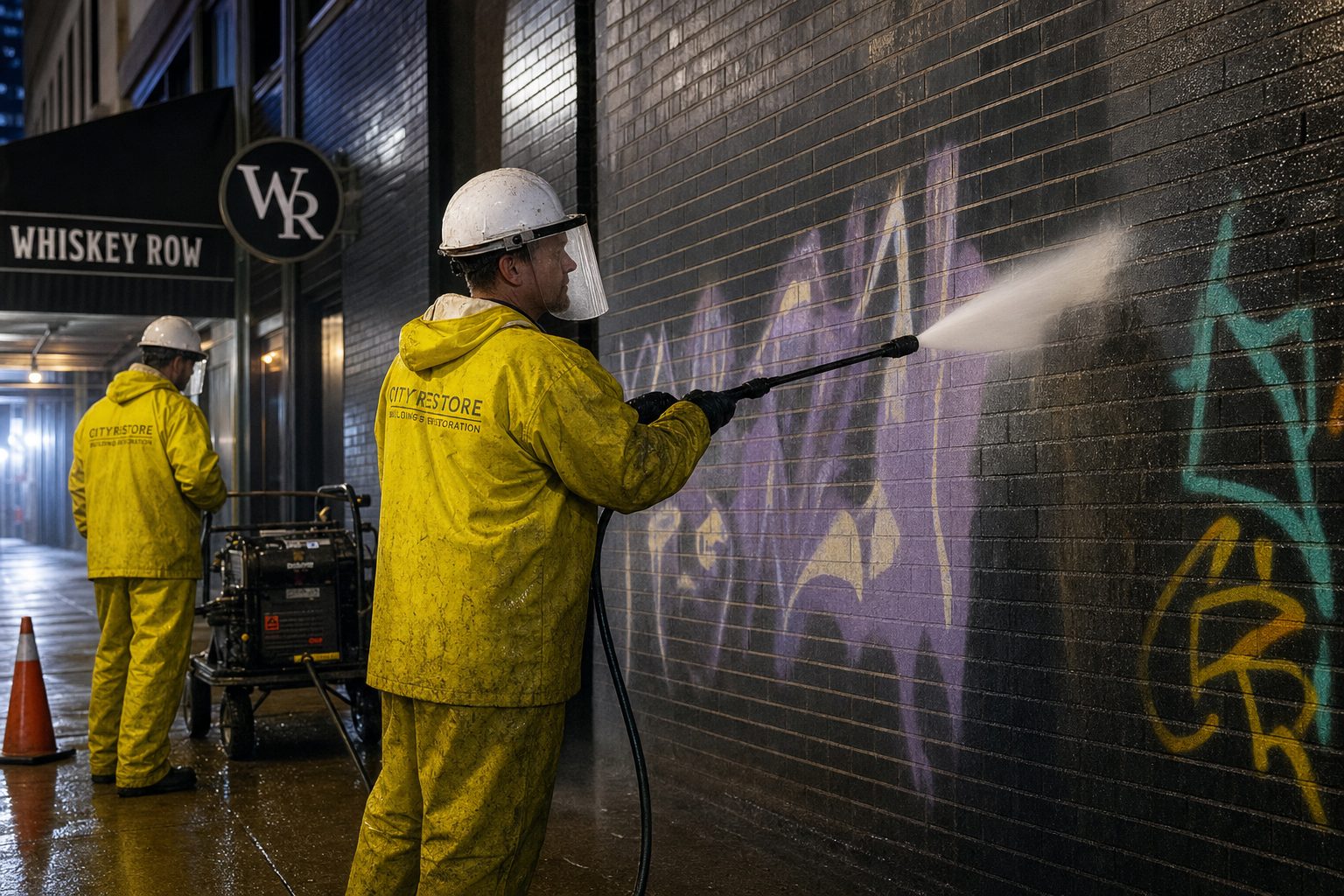 Vandalism and Graffiti Damage: What Professional Restoration Does That Painting Over Cannot